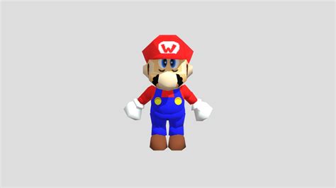 Sm64 Mario Download Free 3d Model By Izz08 Faizmikey333 105025a