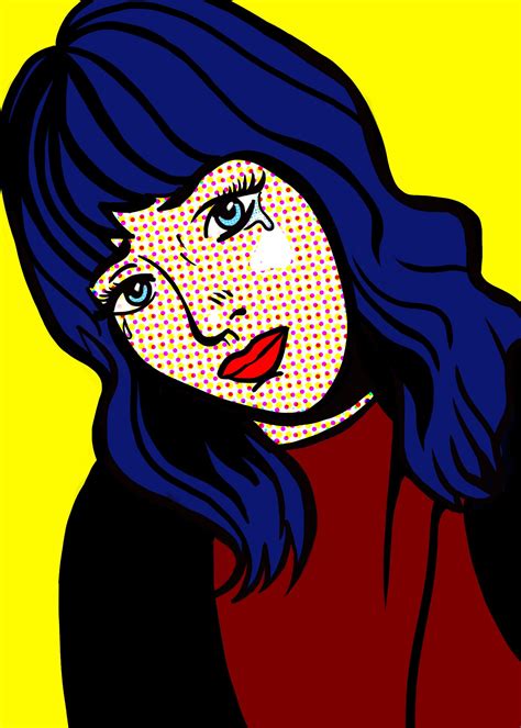 Pop Art Style Girl Paintings Acrylic Art And Collectibles