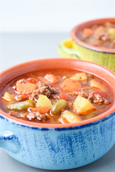 Quick and easy instant pot veggie beef soup is one of the most popular of current trending foods in the world. Instant Pot Hamburger Soup (Whole30 Paleo) | Tastythin
