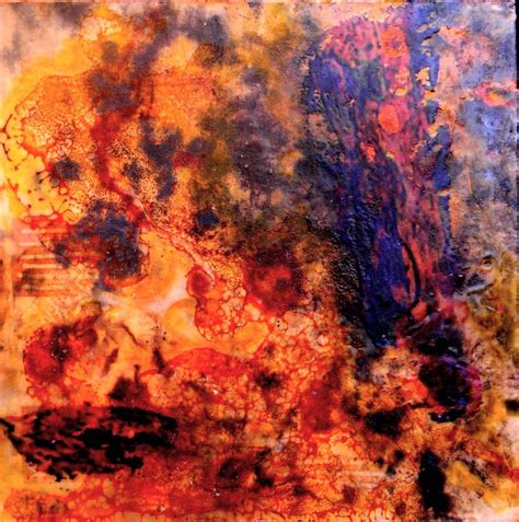 Break Awayencaustic Mixed Media On Composted Fabricwood Panel By