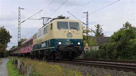 Bahnverkehr Bei Münster Makros Mit Br 111 174 Vectron Db Cargo Ice