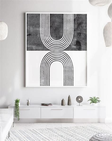 Black And White Geometric Wall Art Maxipx