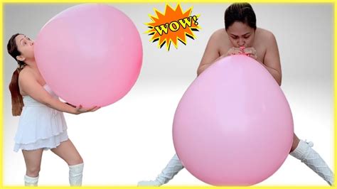 Balloon Challenge Blow Up 36 Inches Giant Balloon Youtube