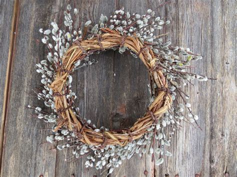 Pussy Willow Wreath Etsy