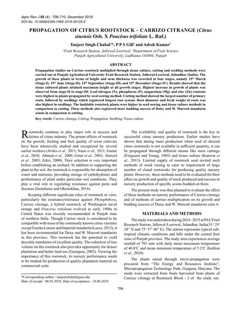 (PDF) Propagation of citrus rootstock-carrizo citrange ( Citrus ...