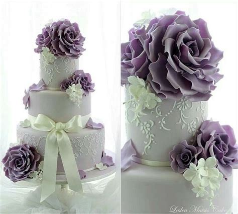 Purple Lilac And Lavender Wedding Cakes Cake Geek Magazine