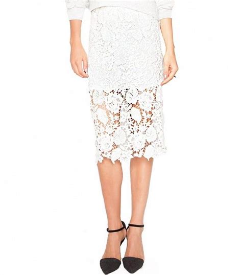 8 Modern Ways To Wear White Lace Lace Skirt White Lace Outfit Lace