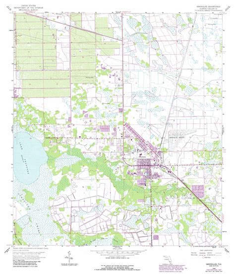 Immokalee topographic map, FL - USGS Topo Quad 26081d4