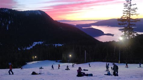 Sunset from Cypress mountain last night : vancouver