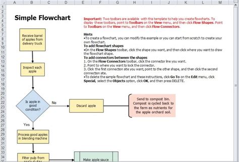 Flow Chart Template Excel ~ Addictionary