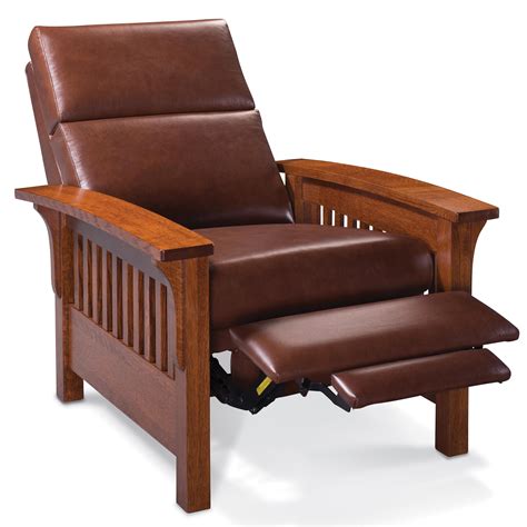 Unfollow wooden arm chair to stop getting updates on your ebay feed. Simply Amish Grand Rapids High Leg Recliner with Wood Arms ...