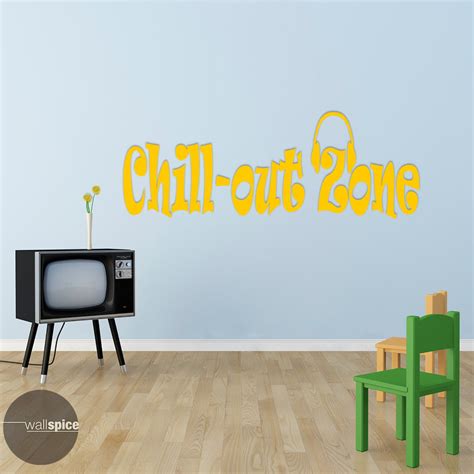 Chill Out Zone Chill Out Vinyl Wall Decal Sticker Etsy Uk