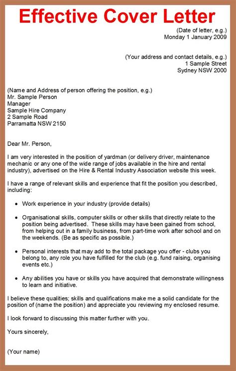 25 Writing A Good Cover Letter Writing A Good Cover Letter Sample Of