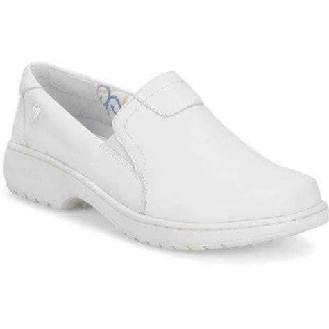 Nurse Mates Womens Meredith Clogs And Mules Nurse Mates Shoes Slip Resistant Shoes White