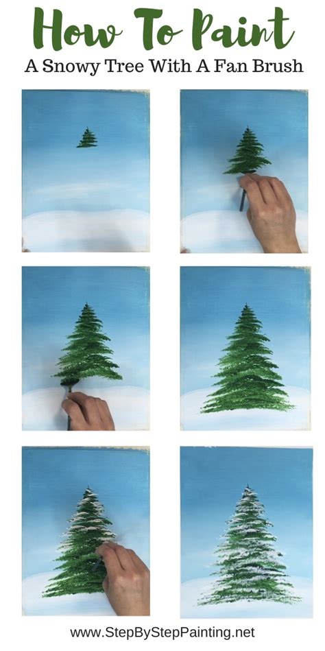 How To Paint A Christmas Tree Step By Step Painting With Tracie Kiernan