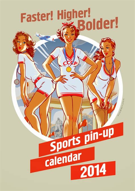 Soviet Sports Pin Up Calendar 2014 · Russia Travel Blog