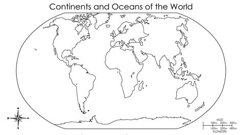 5 Printable Large Blank World Physical Maps Hd For Free