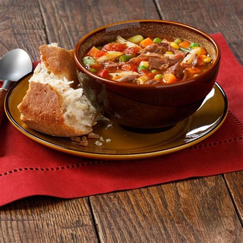 Hearty Vegetable Beef Soup Recipe Taste Of Home