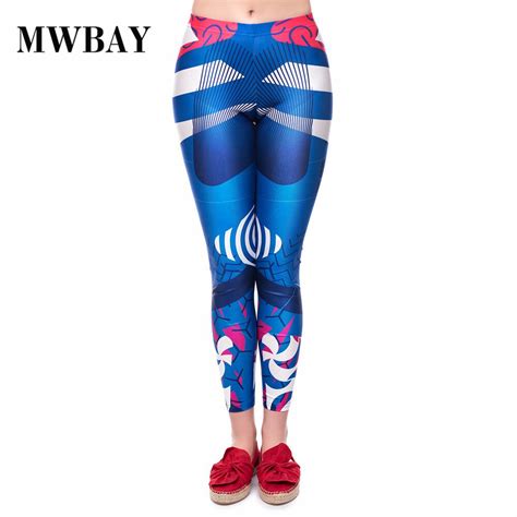 mwbay brand women leggings moda mujer 2018 geometry pattern hips breathable slim skinny fitness