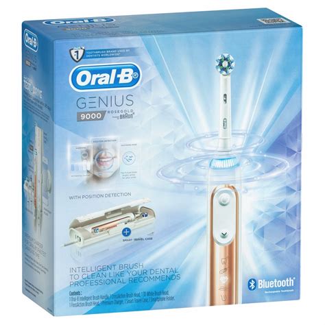 Oral B Genius 9000 Rose Gold Electric Toothbrush 4210201180777 Ebay
