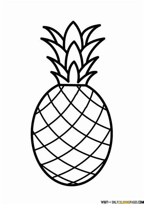 The Best Free Pineapple Coloring Page Images Download From 76 Free