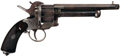 Rare Colonel Lemat Brevette Marked Pinfirepercussion Revolver
