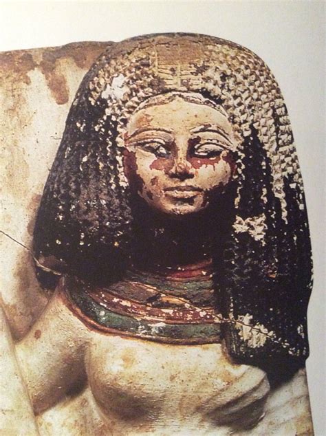 19th Dynasty Lady With Wavy Braids Each Set Of Two Wavy Strands Have