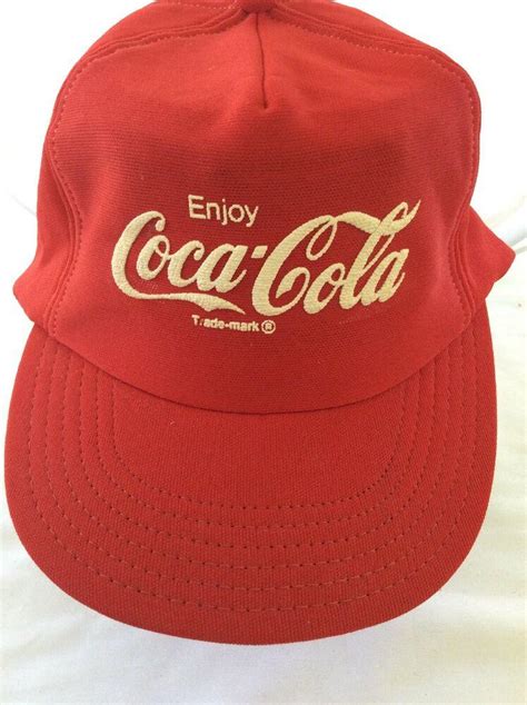 Vintage Coca Cola Hat Snapback Cap 80s Trucker Enjoy Coke B5 Agrohort