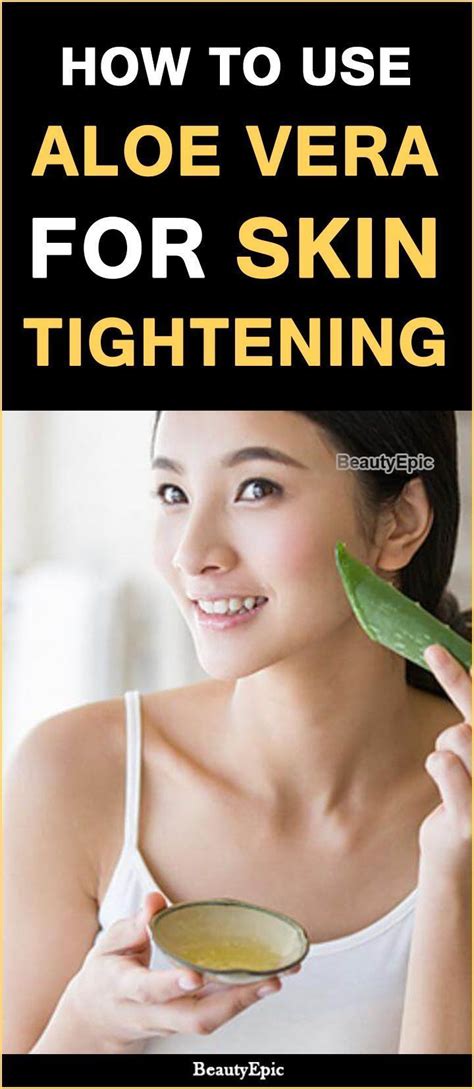 How To Use Aloe Vera For Skin Tightening Skintighteningbelly Skinbleachingunderarm Aloe Vera