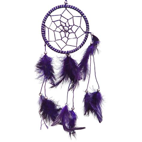 Small Purple 312dia Dream Catcher Purple Feather Doily Dream Catchers