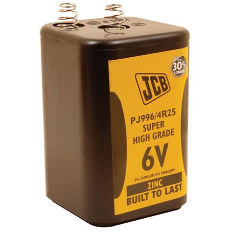 Jcb Heavy Duty Lantern Battery 6v Batteries Kits And Components Tilgear