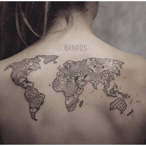 resultado de imagen para tatuajes de mapas del mundo tatuajes de mapa tatuaje vida tatuaje
