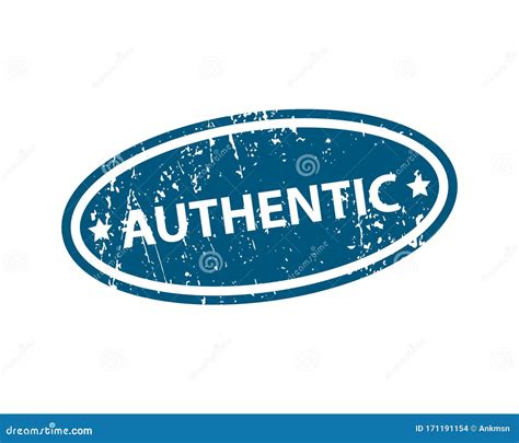 Authentic Sign Sticker Stamp Vector Texture Stock Vector