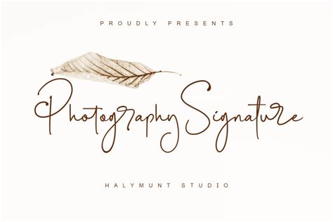 Photography Signature Font Halymuntstudio Fontspace
