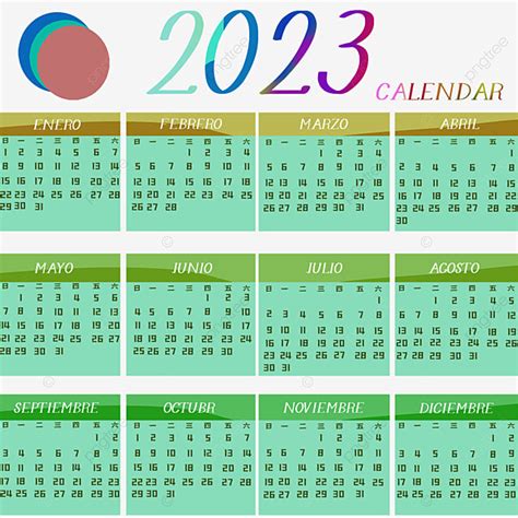 2023 Calendar Gradient 2023 Calendar Gradient Png Transparent