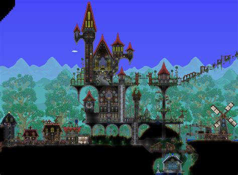 Terraria Castle Terraria Castle Terrarium Terraria House Design