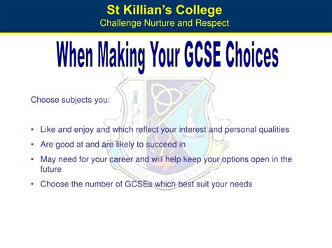 Ppt Gcse Subject Choices And Careers Information Powerpoint