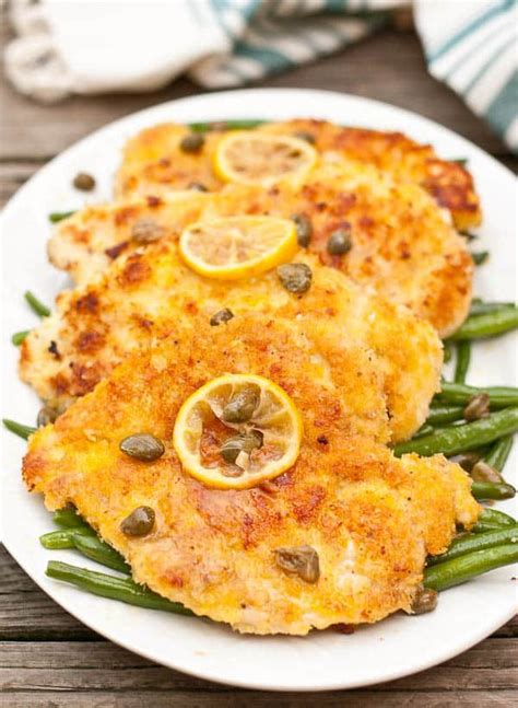 10 of 34 easy chicken parmesan. Panko Crusted Chicken Piccata with a dreamy lemon butter ...