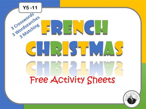 French Christmas Activity Sheets With Answers Teaching Resources