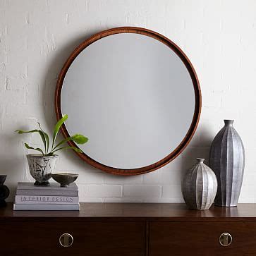 112m consumers helped this year. Floating Round Wood Mirror - Acorn | west elm