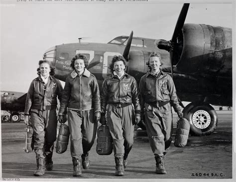 Members Of The Wasp Women Airforce Service Pilots Are Pictured At