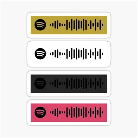 505 Spotify Scan Code Pack Sticker By Keilahope Redbubble