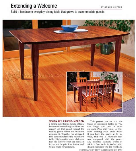 Extension Dining Table Plans | Extension dining table, Dining table