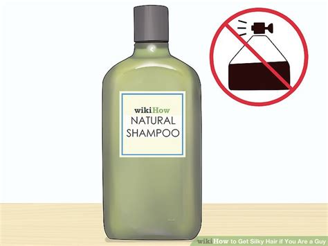 Mix these two and spray it on your hair after a shower. 4 Ways to Get Silky Hair if You Are a Guy - wikiHow