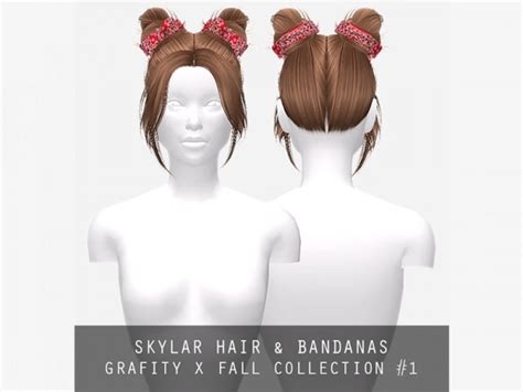 Skylar Hair Bandanas The Sims 4 Download Simsdomination Hair Png