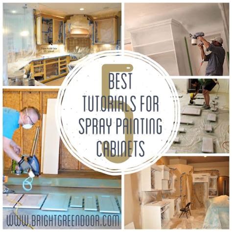 For the cabinet doors, i spray now that i have explained the difference between the two let me show you our tips on painting the cabinets with a paint sprayer. Best Tutorials for Painting Cabinets with a Sprayer