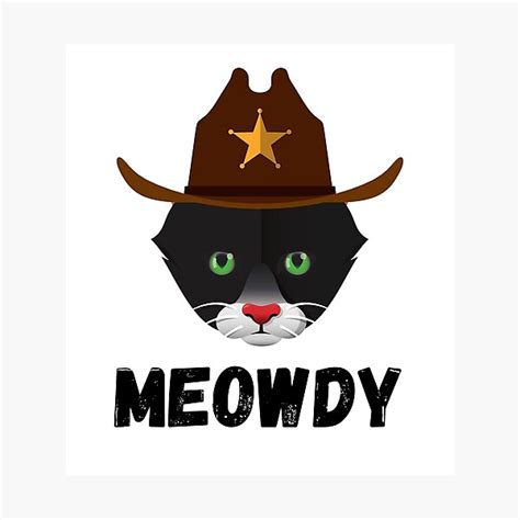 Meowdy Texas Cat Meme Photographic Print For Sale By Rost77 Redbubble