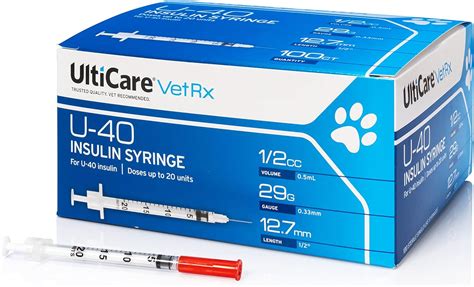 Ulticare Vetrx U 40 Pet Insulin Syringes Comfortable And Accurate Dosing