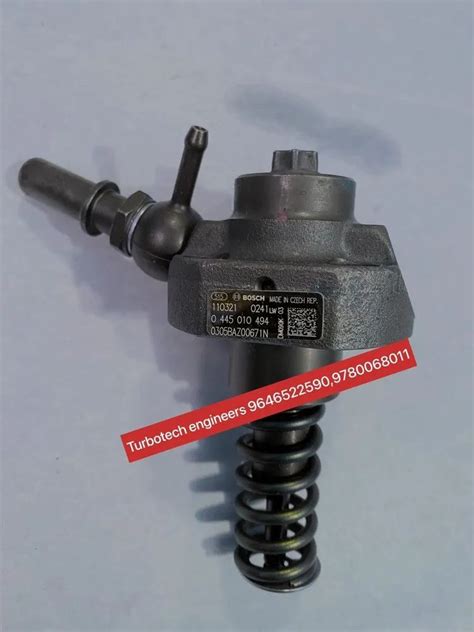 Round 0445010494 Bosh Pump Plunger Mahindera Bs6 Max Flow Rate 101