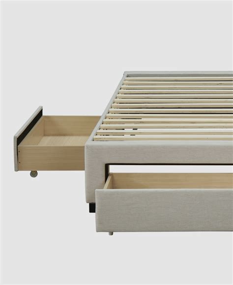 Vic Furniture Oat White Astro Storage Bed Base Temple And Webster
